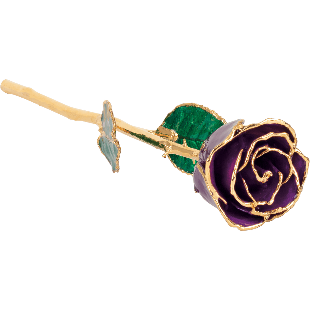 Purple 24k Gold Dipped Rose