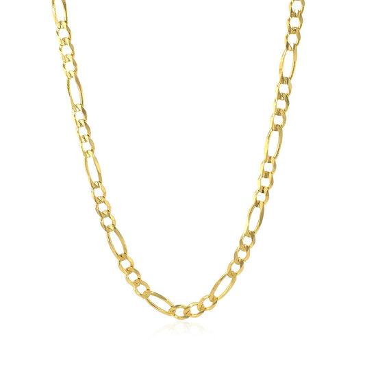 14k Solid Gold Figaro Chain (3.8mm)