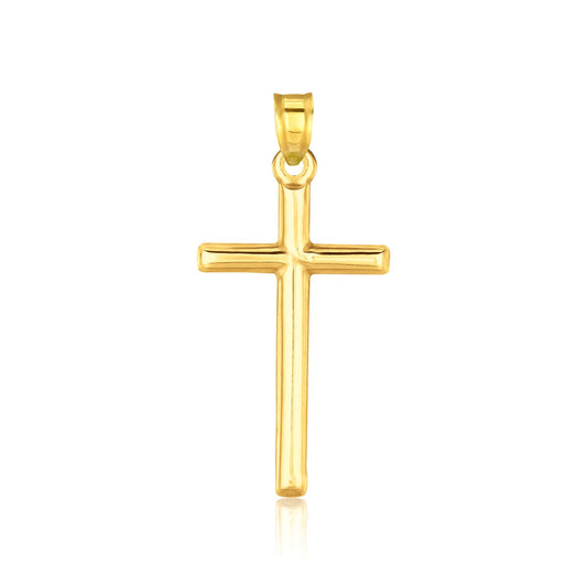 14k High Polish Cross Pendant