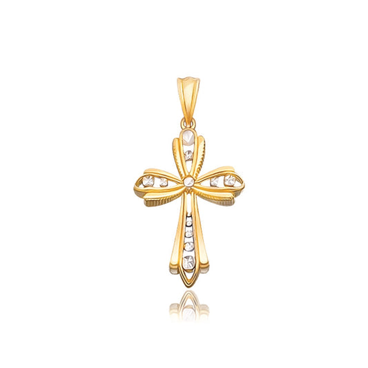 14k Fancy Cross Pendant