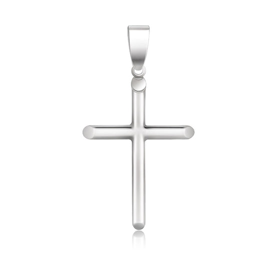 14k Slim Cross Pendant