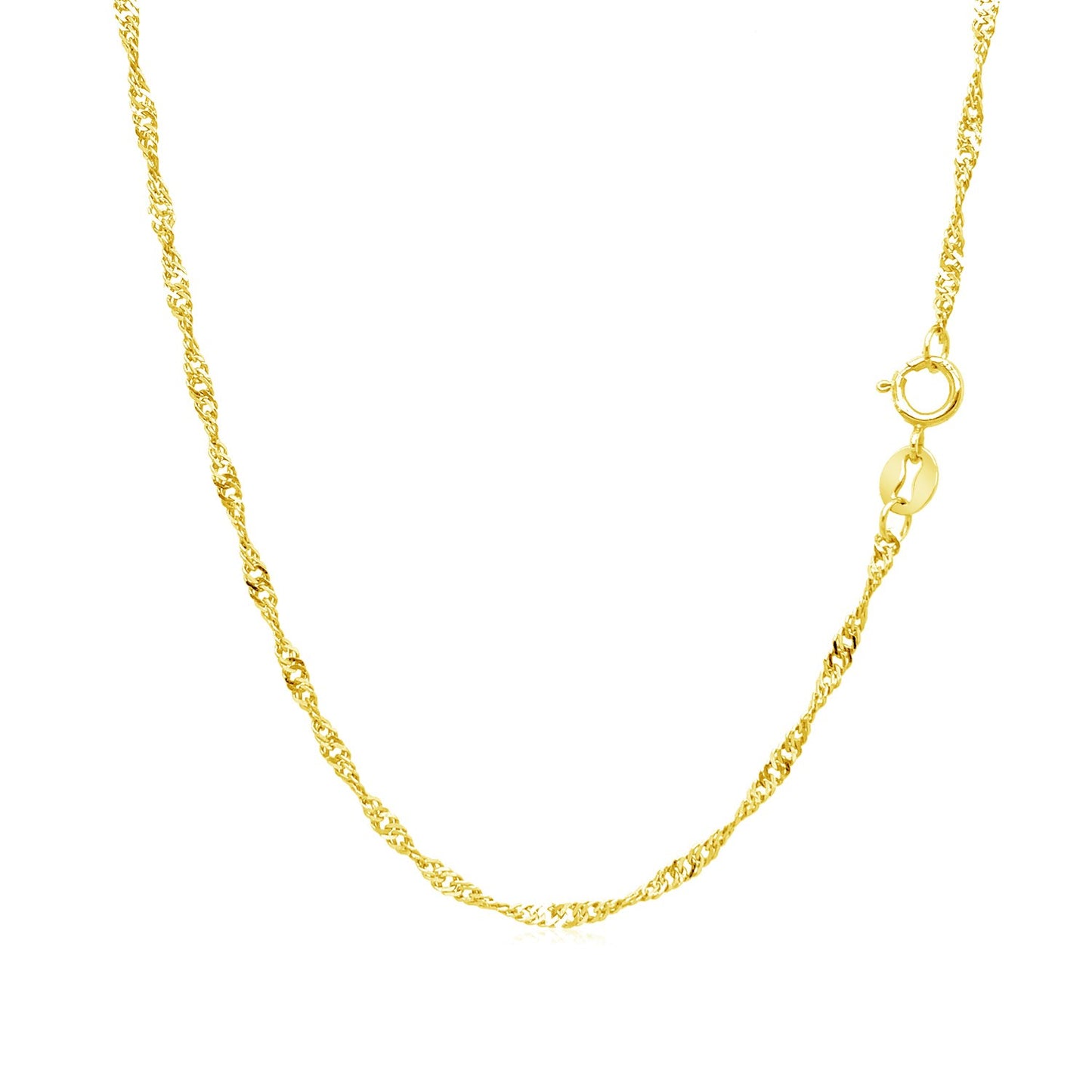 10k Solid Gold Singapore Chain (1.5mm)