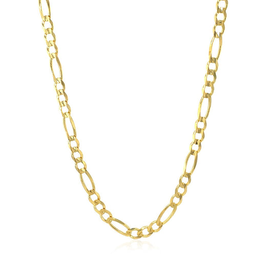 10k Solid Gold Figaro Chain (3.7mm)