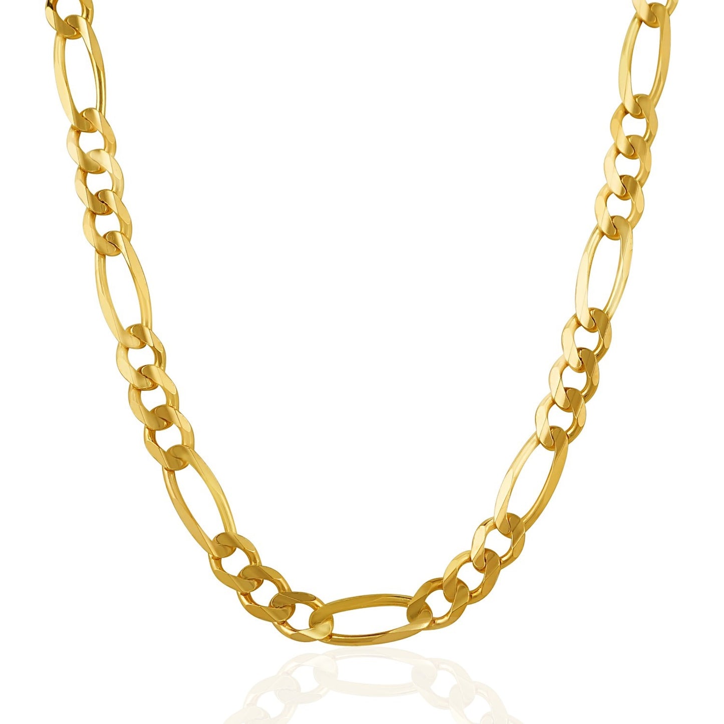 10k Solid Gold Figaro Chain (6.6mm)