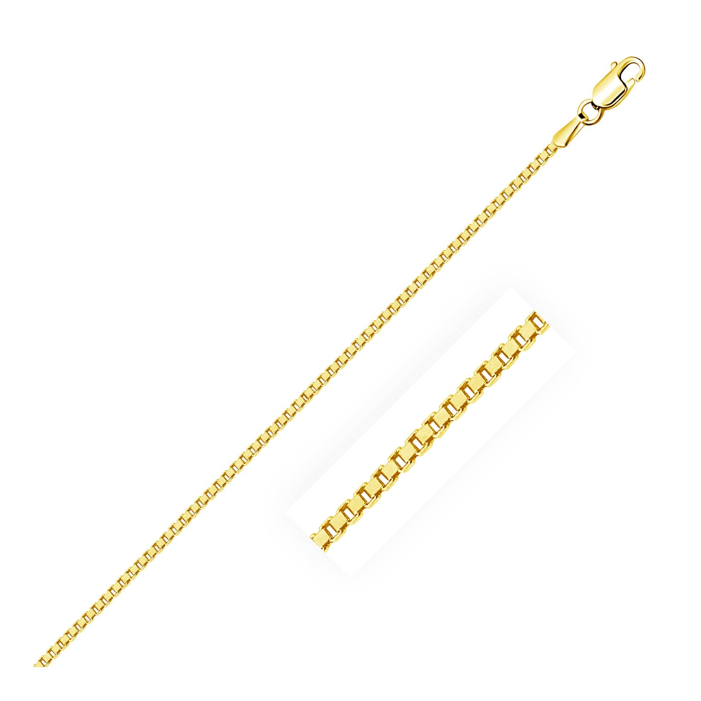 14k Gold Classic Box Chain 1.1mm