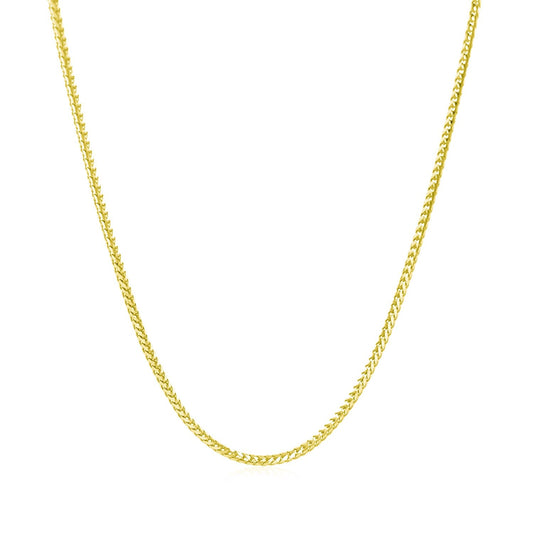 14k Solid Gold Franco Chain (1.2mm)