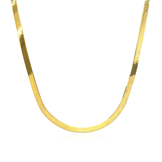 14k Solid Gold Herringbone Chain (2.8mm)