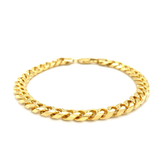 14k Solid Gold Miami Cuban Bracelet (7.2mm)