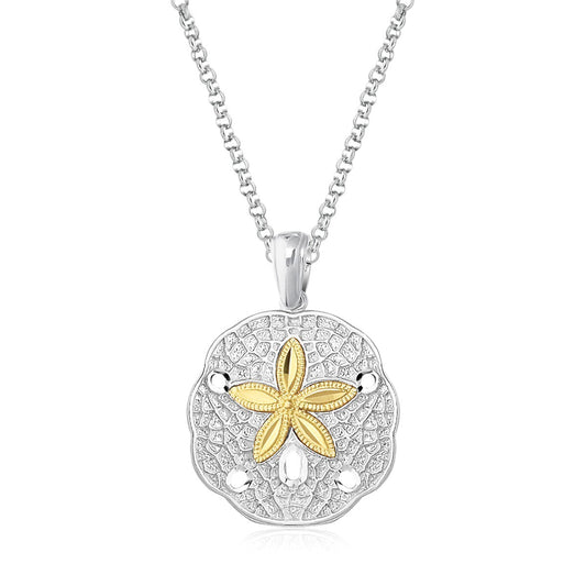 14k Sand Dollar Pendant