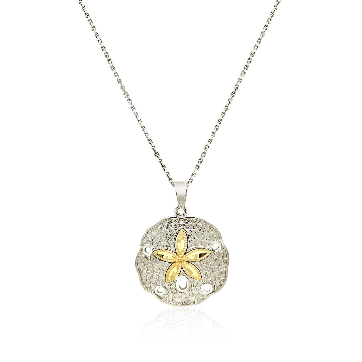 14k Sand Dollar Pendant