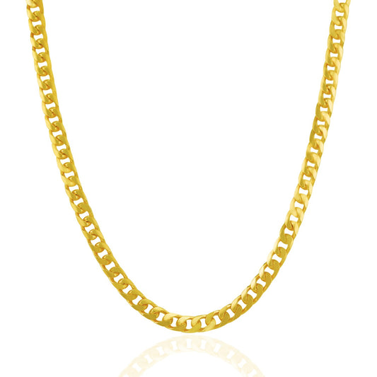 14k Solid Gold Miami Cuban Chain (5mm)