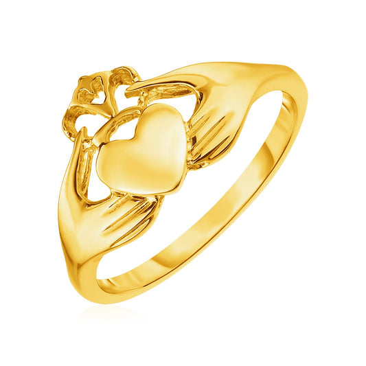 14k Gold Claddagh Ring