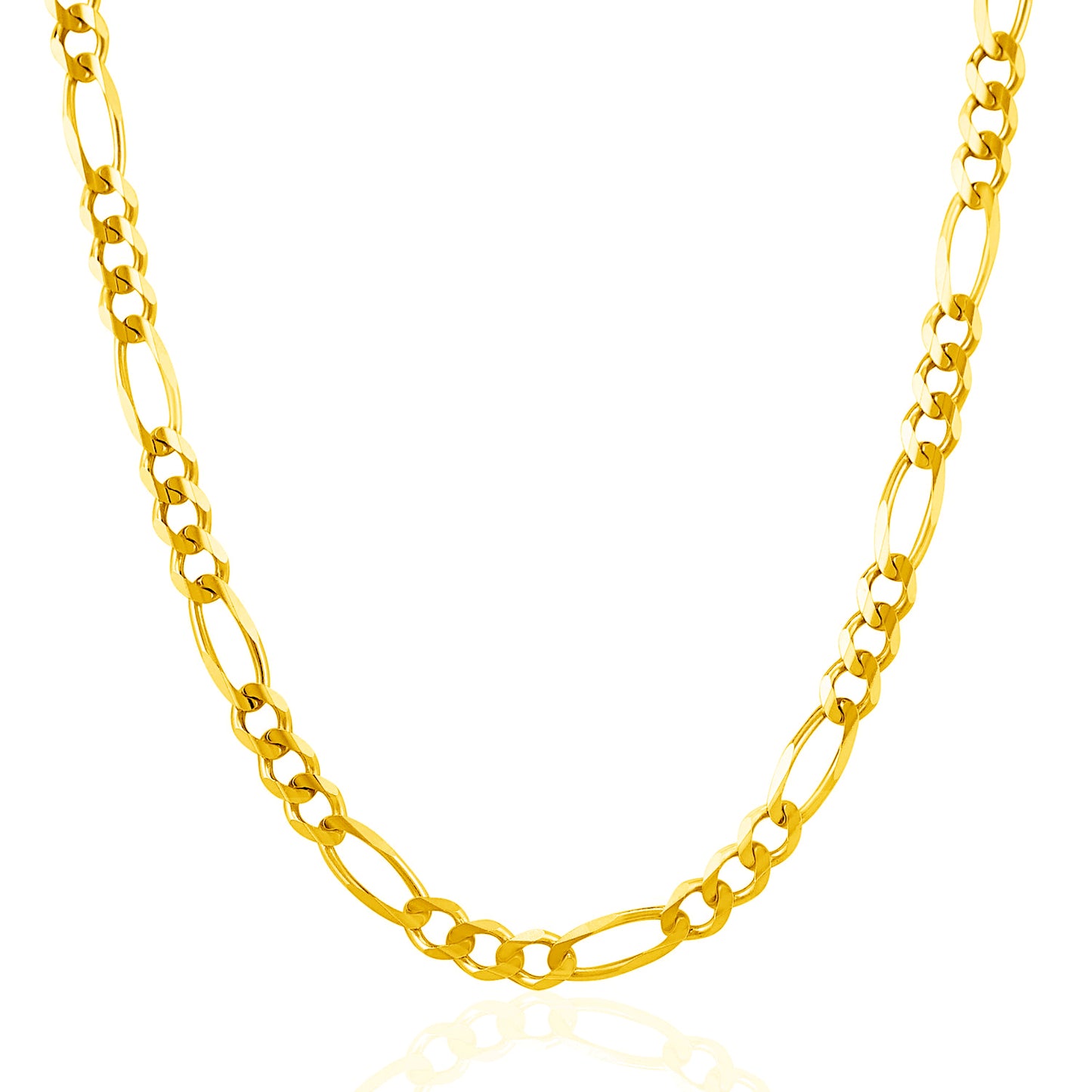 14k Solid Gold Figaro Chain (4.5mm)