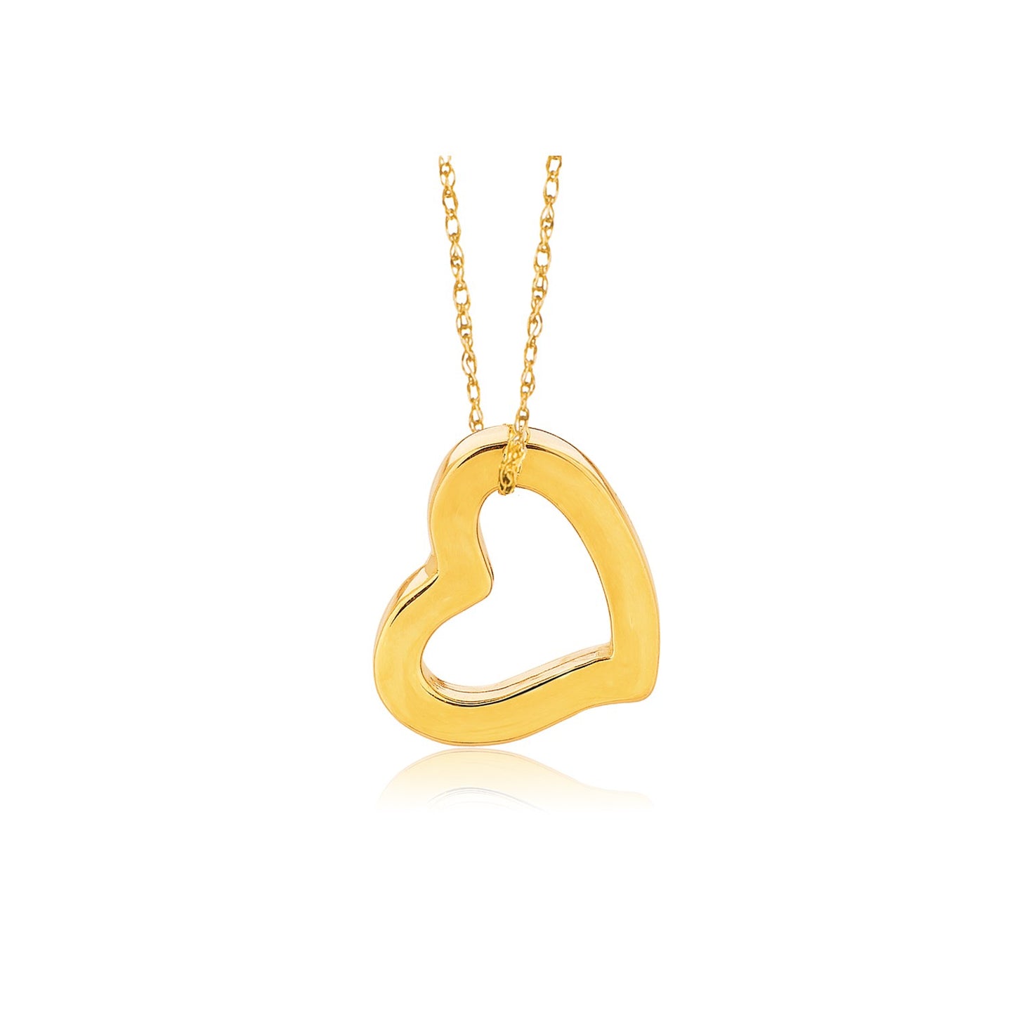 14k Heart Pendant