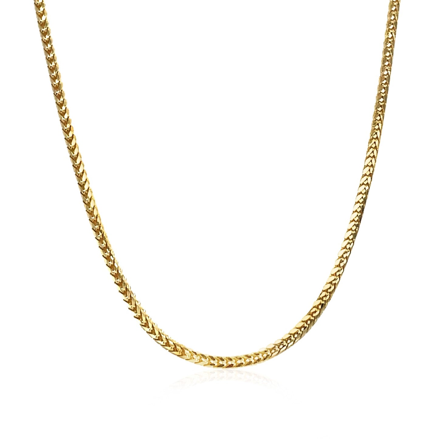 18k Solid Gold Franco Chain (1.6mm)