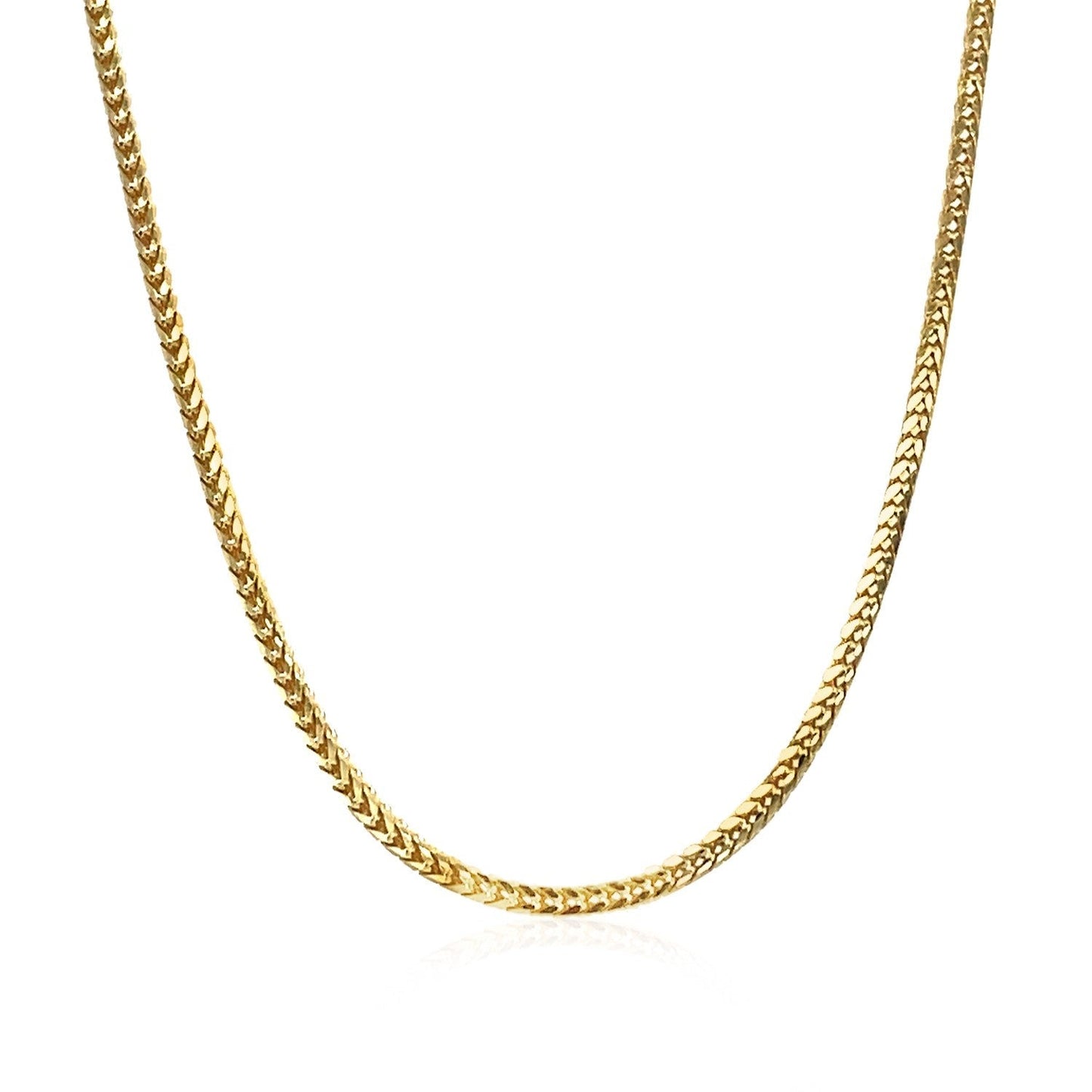 14k Solid Gold Franco Chain (1.8mm)