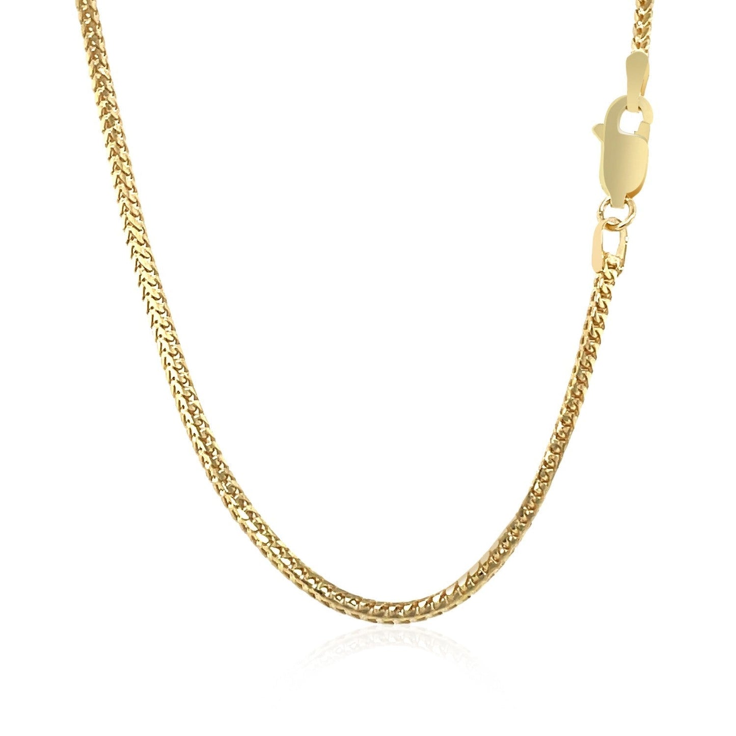 14k Solid Gold Franco Chain (1.8mm)