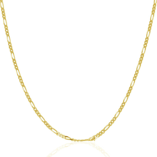 14k Solid Gold Figaro Chain (1.9mm)