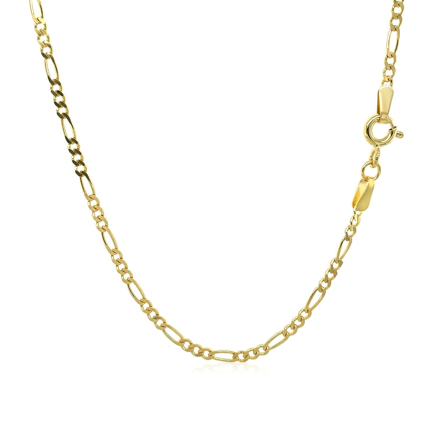 14k Solid Gold Figaro Chain (1.9mm)