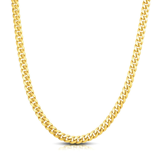 14k Solid Gold Miami Cuban Chain (7.1mm)