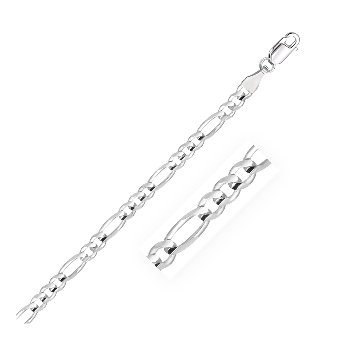 14k Solid Gold Figaro Chain (4.5mm)