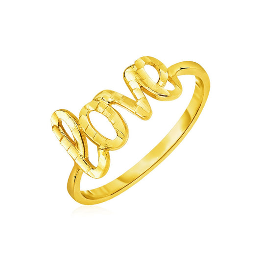 14k Gold Love Ring