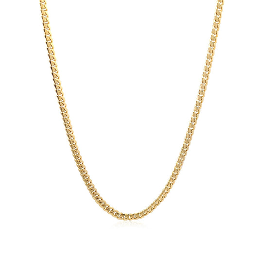 14k Solid Gold Miami Cuban Chain (3.2mm)