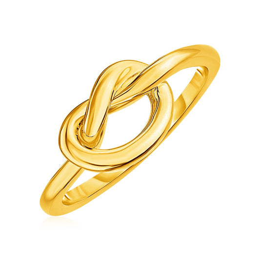 14k Gold Polished Knot Ring