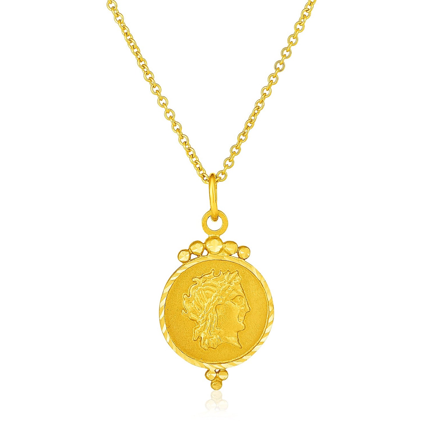 14k Roman Coin Pendant