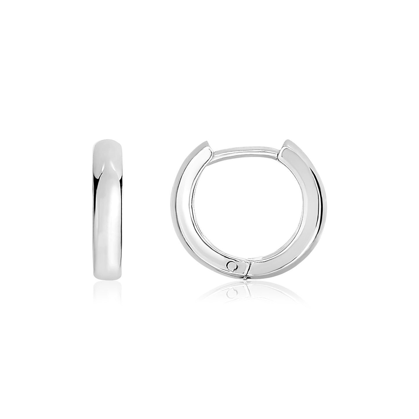 Sterling Silver Polished Hoop Earrings