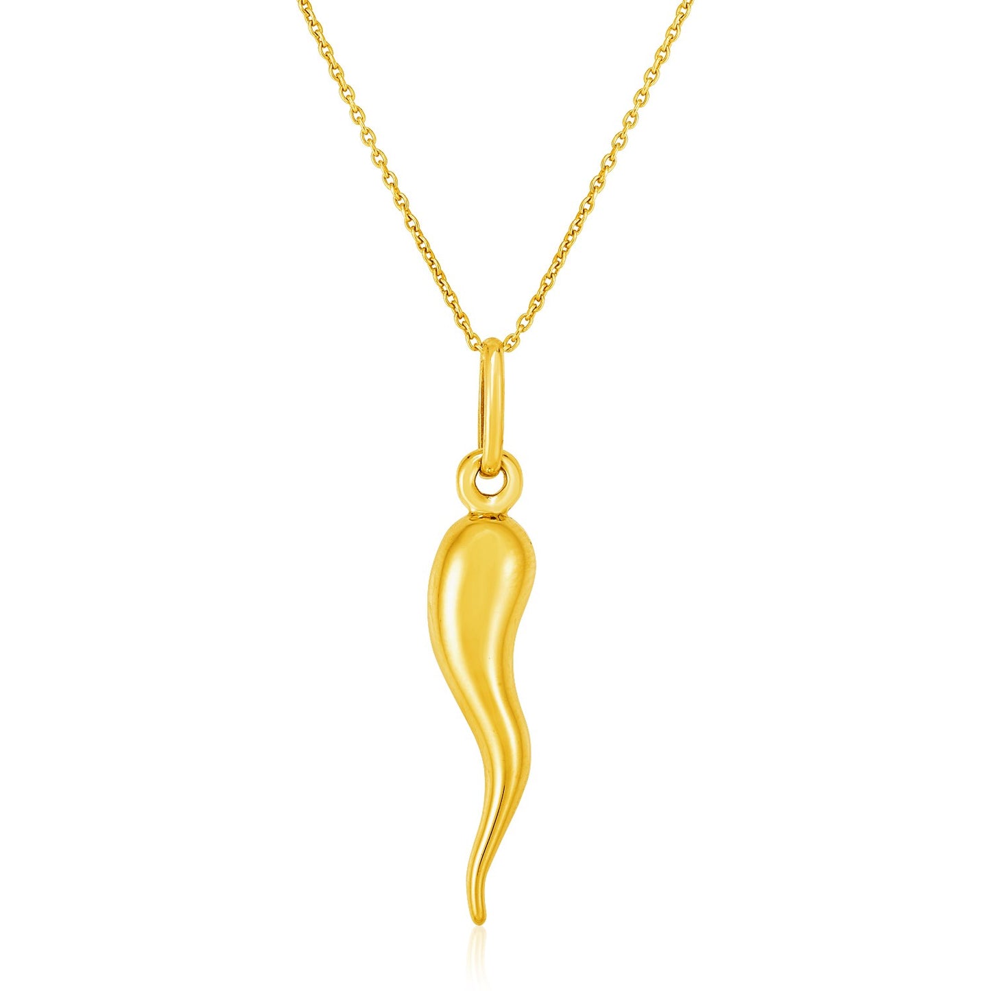 14k Swirl Pendant