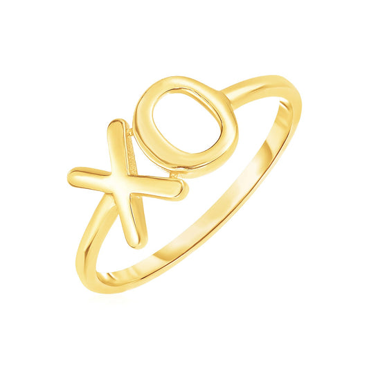 14k Gold with XO Ring