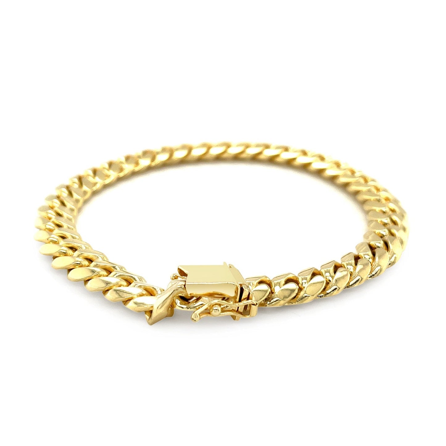 10k Solid Gold Miami Cuban Bracelet (8.2mm)