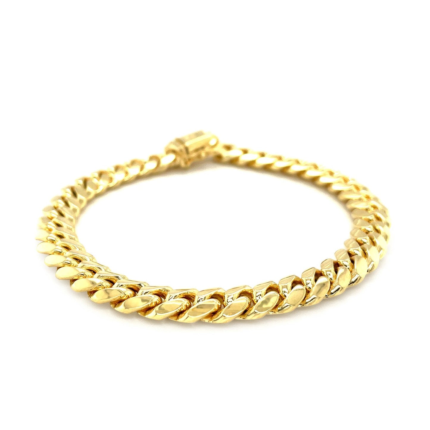 10k Solid Gold Miami Cuban Bracelet (8.2mm)