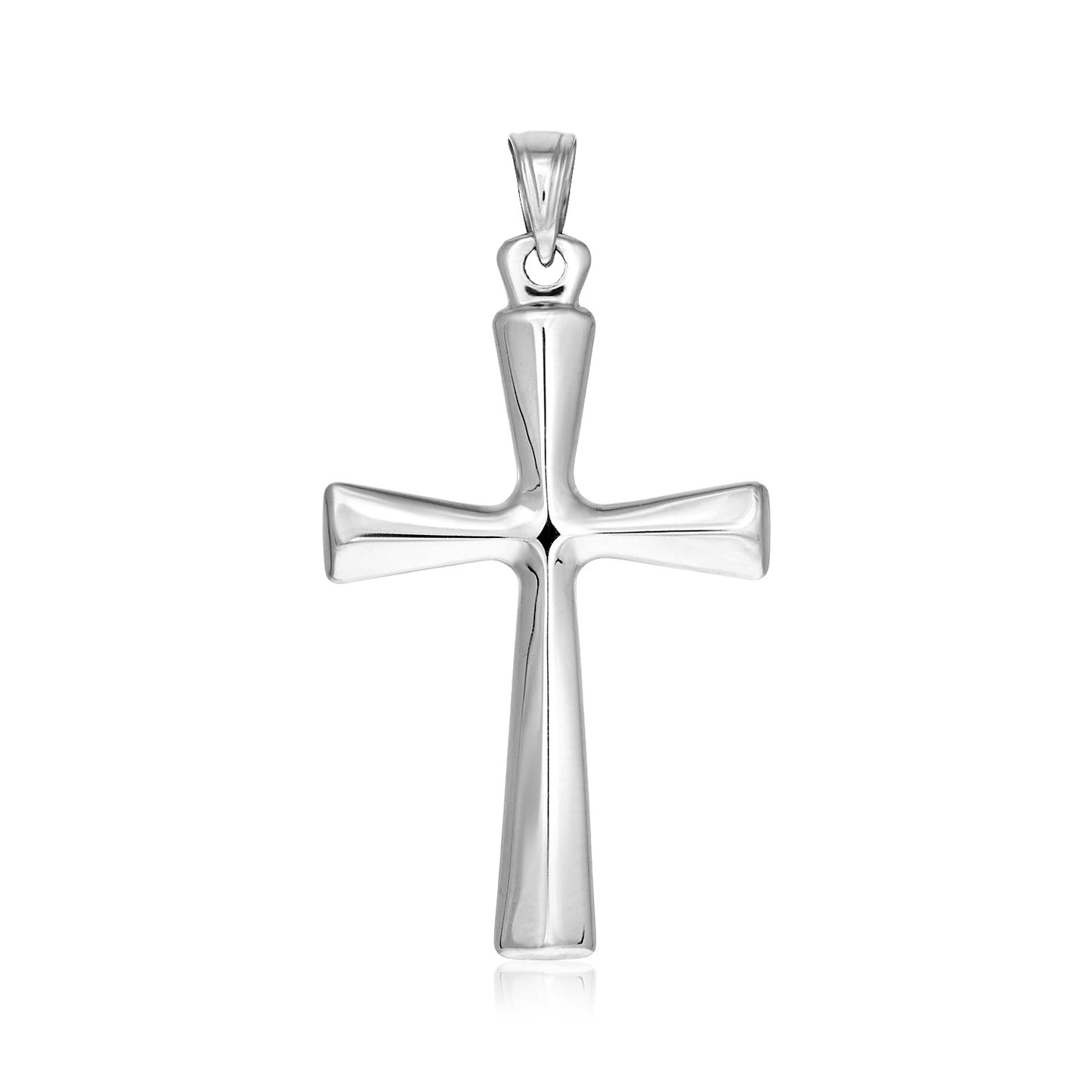 Domed Rounded Cross Pendant