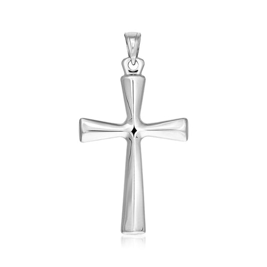 Domed Rounded Cross Pendant