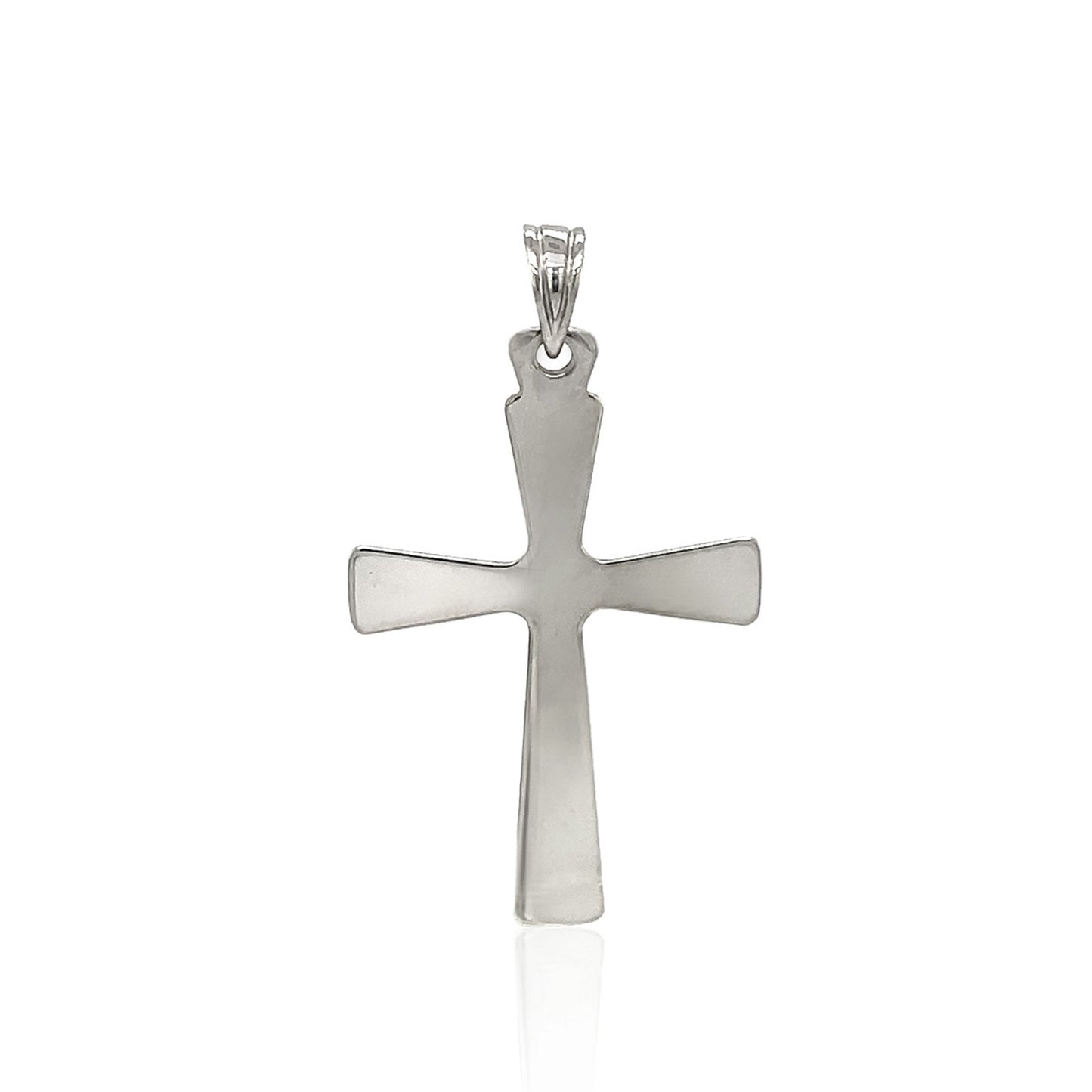 Domed Rounded Cross Pendant