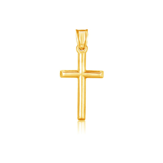 14k High Polish Cross Pendant