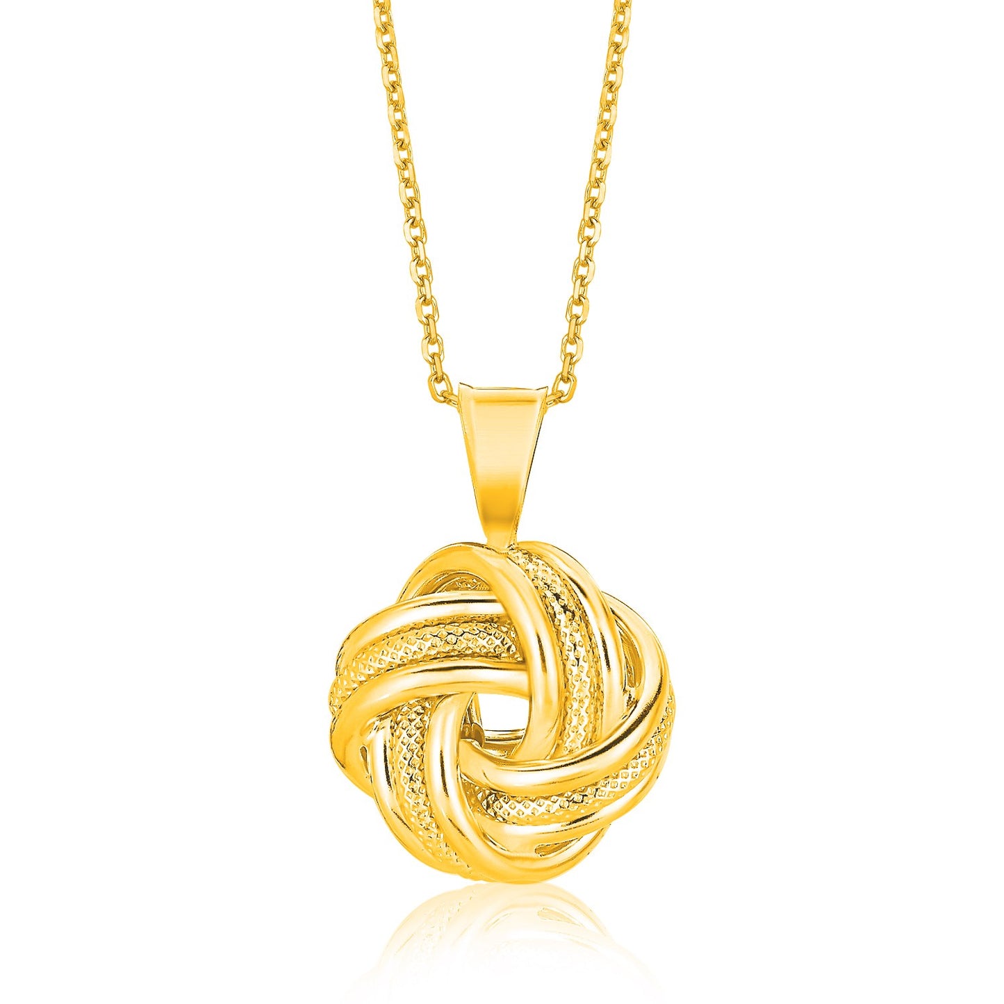 14k Love Knot Pendant