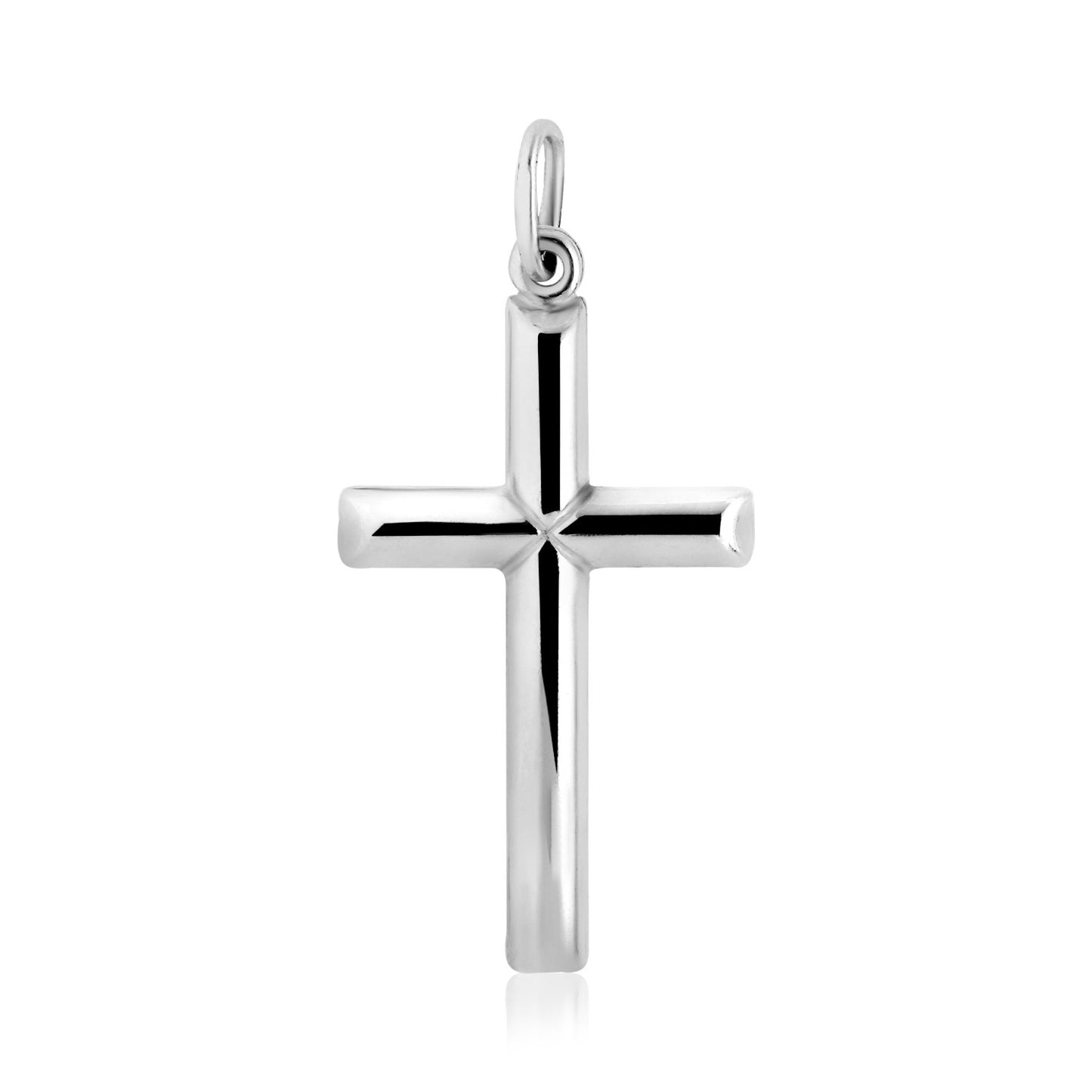 Polished Bar Cross Pendant