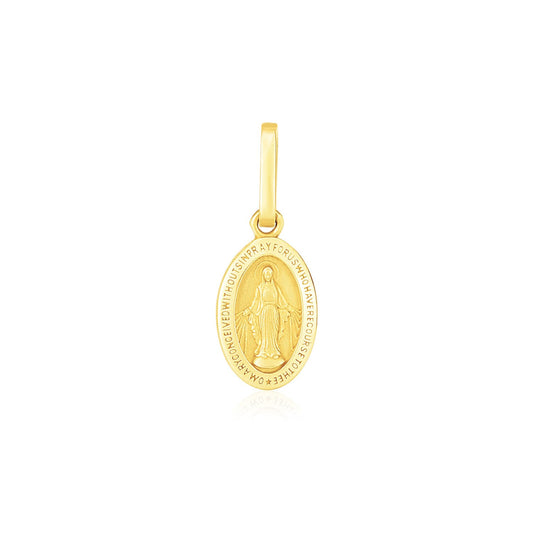 14k Religious Medal Pendant