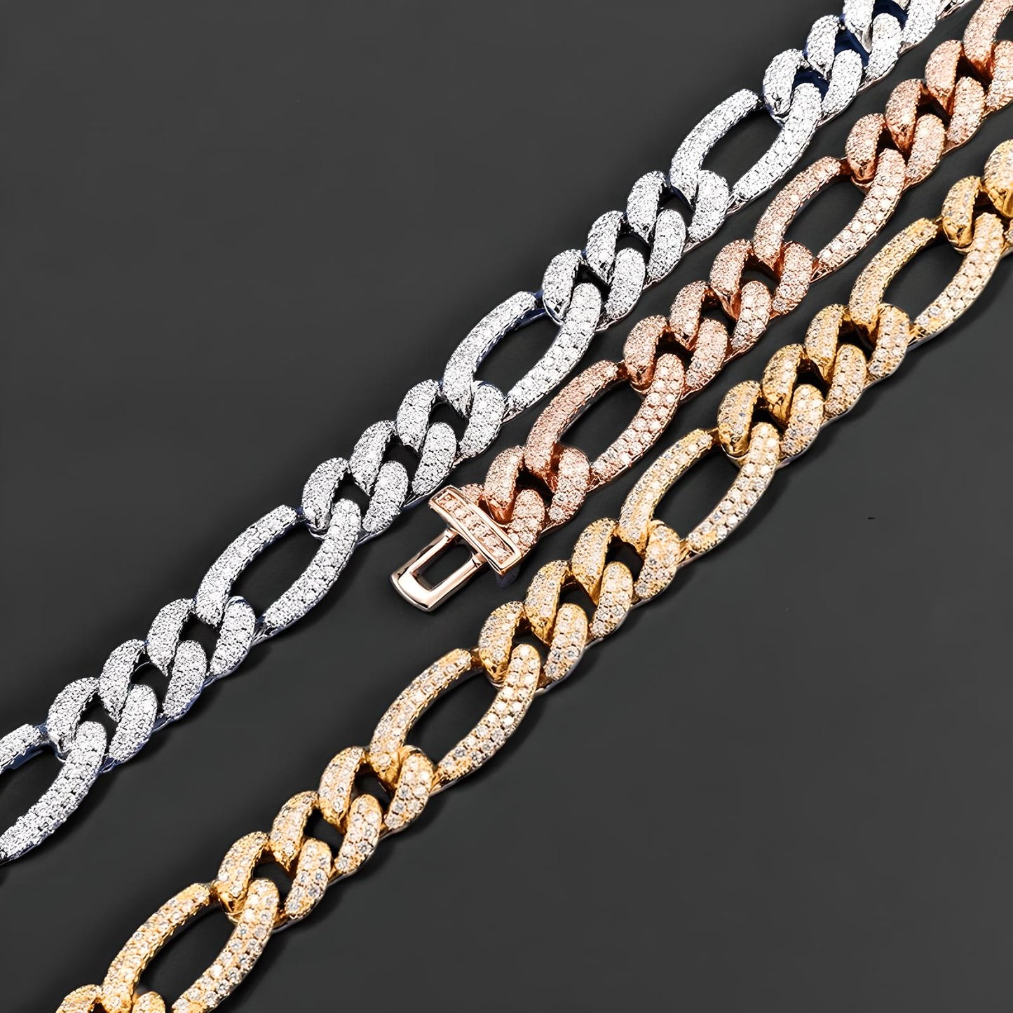 Iced Figaro Chain (10mm)