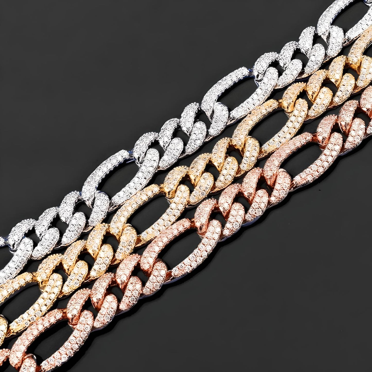 Iced Figaro Chain (10mm)