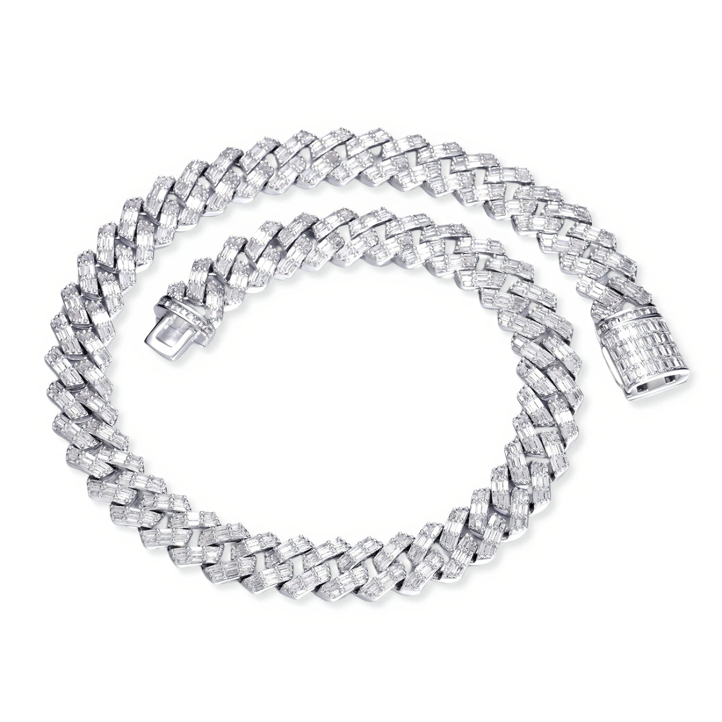 Prong Baguette Cuban Chain (15mm)