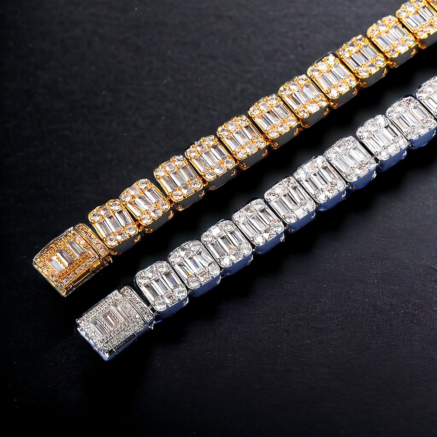 Square Baguette Tennis Chain (9mm)