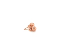 14k Rose Gold Round Stud Earrings (5.0 mm)