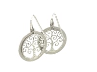 Tree of Life Cutout Earrings in Sterling Silver