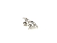 Sterling Silver Starfish Earrings with Cubic Zirconias