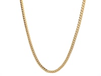 3.2mm 10k Yellow Gold Classic Solid Miami Cuban Chain