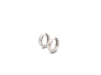 Sterling Silver Polished Hoop Earrings